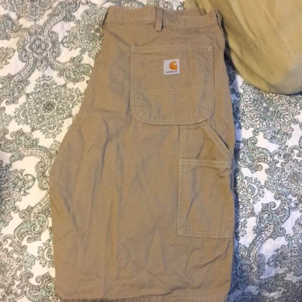 Men’s Flat Front Khaki Shorts.